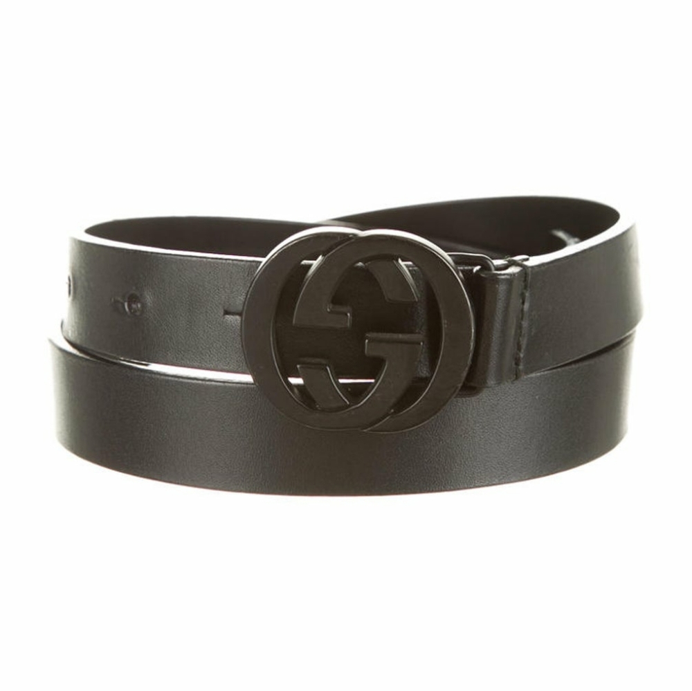 Black Gucci Waist Belt XXS 1.25 Width
